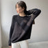 Loose Micro-Openwork Round Neck Pullover